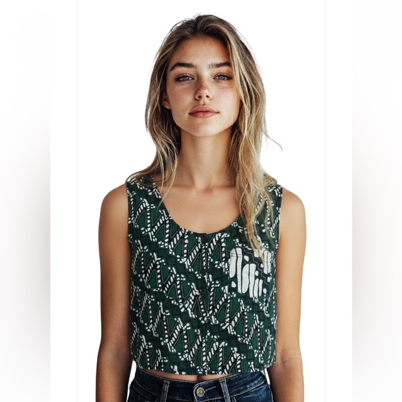 Topshop sleeveless button down tank top Size 4 - Picture 1 of 6